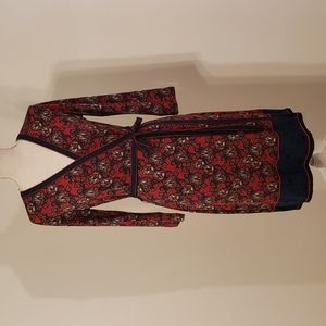Max Studio wrap dress 3/4 sleeve size S